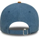 casquette-courbee-bleue-et-marron-ajustable-9twenty-denim-midi-los-angeles-lakers-nba-new-era