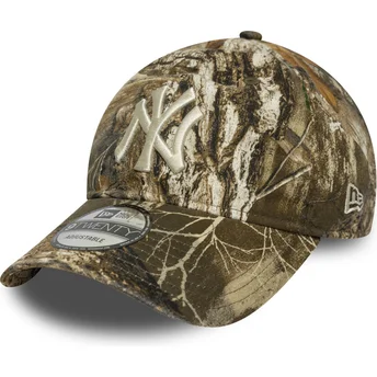 Justerbar böjd kamouflagekeps 9TWENTY Realtree New York Yankees MLB från New Era
