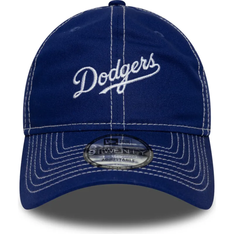 los-angeles-dodgers-mlb-new-era-9twenty-contrast-stitch-justerbar-bla-bojd-keps