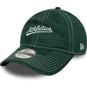 verstellbare-grune-9twenty-curve-cap-mit-kontrastnahten-der-oakland-athletics-mlb-von-new-era