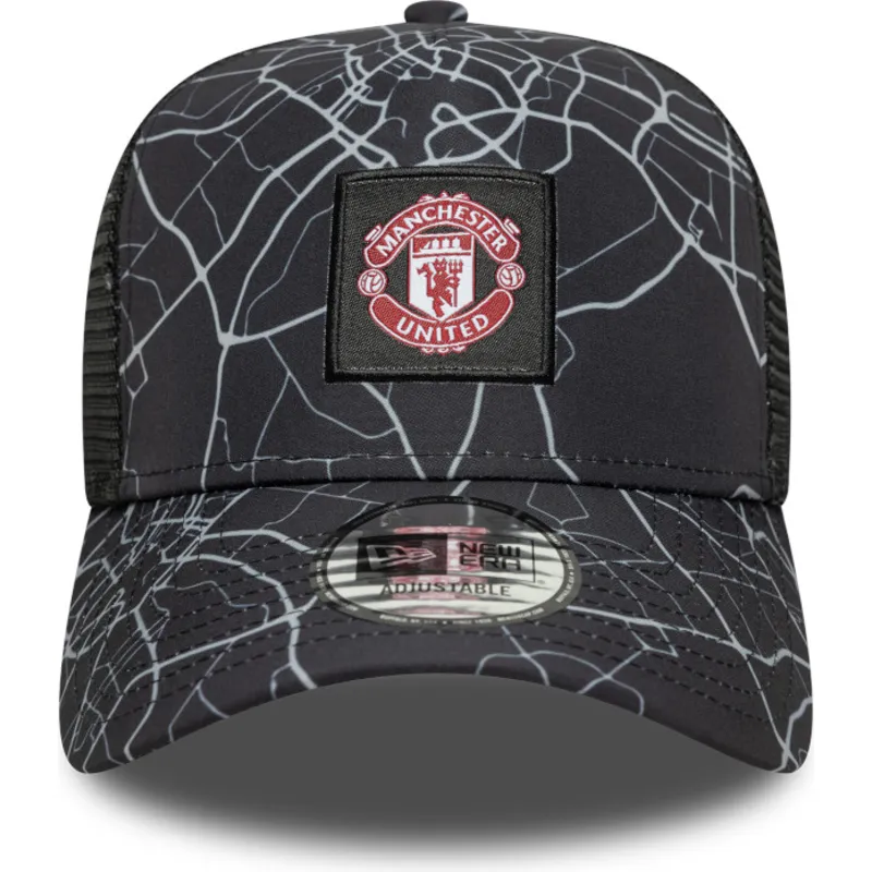 sort-trucker-kasket-a-frame-all-over-print-fra-manchester-united-football-club-premier-league-fra-new-era