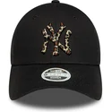 cappellino-curvo-nero-regolabile-da-donna-9forty-leopard-infill-dei-new-york-yankees-mlb-di-new-era