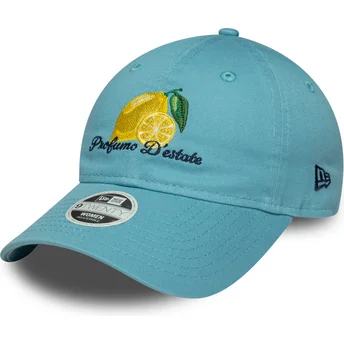 Cappello curvo blu regolabile da donna 9TWENTY Phrase Profumo D'estate di New Era
