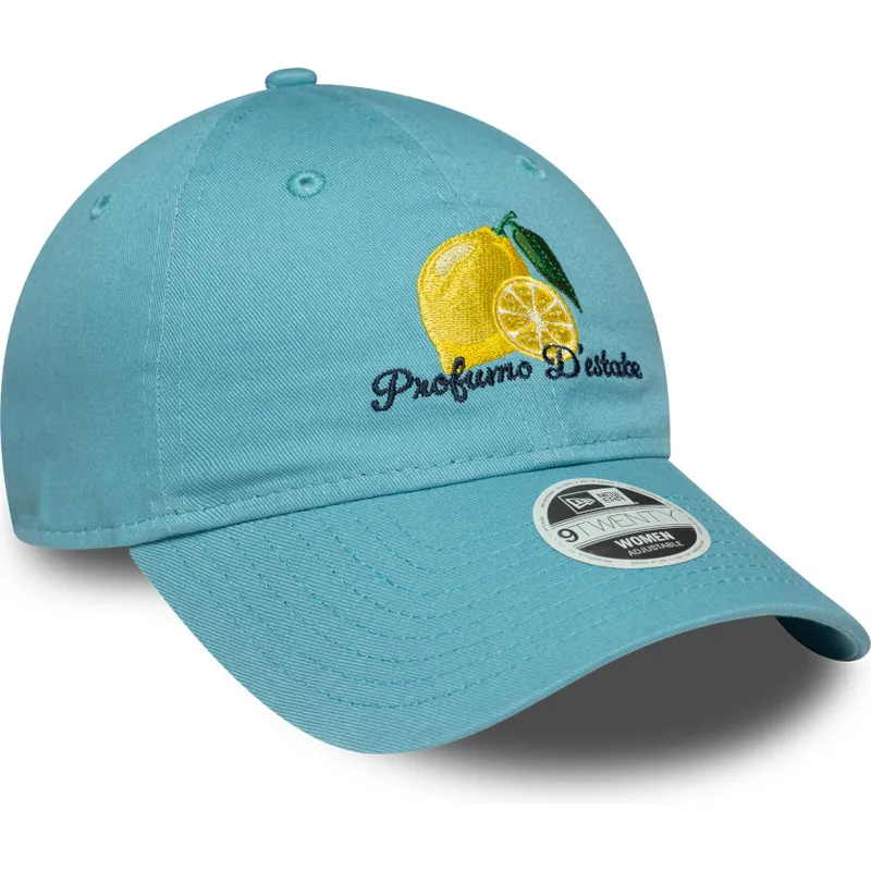 justerbar-bla-buet-kasket-til-kvinder-9twenty-phrase-profumo-d-estate-fra-new-era