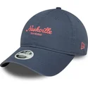 casquette-courbee-bleue-ajustable-pour-femme-9twenty-city-nashville-new-era