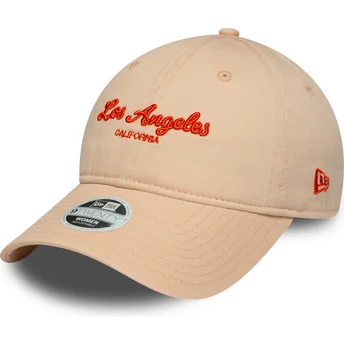 Cappello curvo rosa regolabile da donna 9TWENTY City di Los Angeles di New Era