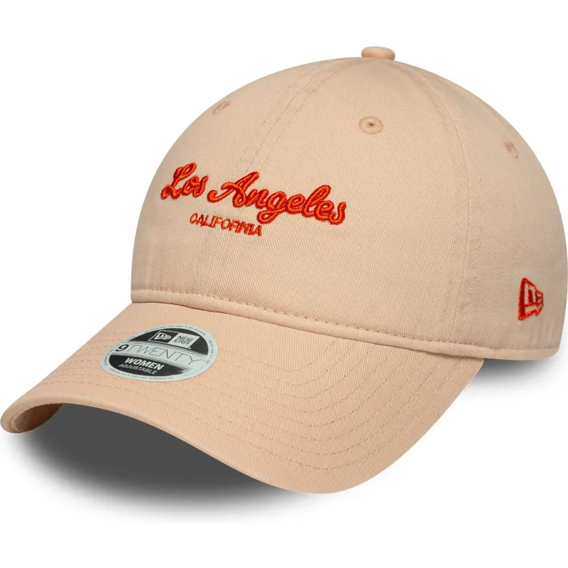 rozowa-zakrzywiona-czapka-z-daszkiem-dla-kobiet-9twenty-city-of-los-angeles-marki-new-era