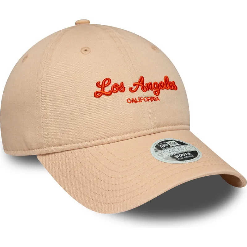 rozowa-regulowana-czapka-z-zakrzywionym-daszkiem-dla-kobiet-9twenty-city-los-angeles-new-era