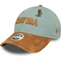 cappello-curvo-blu-e-marrone-regolabile-da-donna-9twenty-western-pin-di-new-era