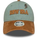 cappello-curvo-blu-e-marrone-regolabile-da-donna-9twenty-western-pin-di-new-era