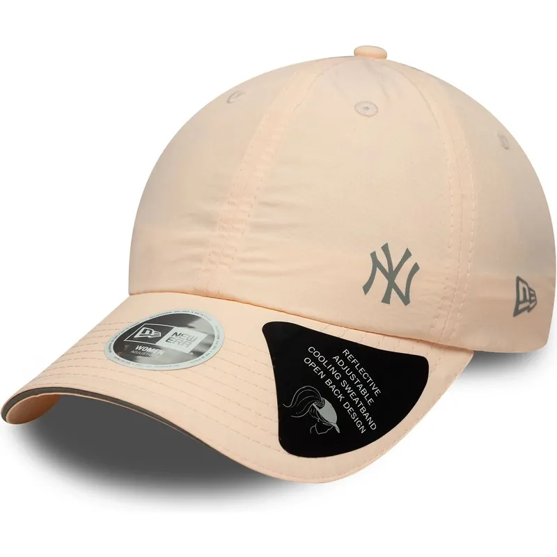 new-era-new-york-yankees-mlb-open-back-flawless-justerbar-lyserod-kvindekasket-med-bojning