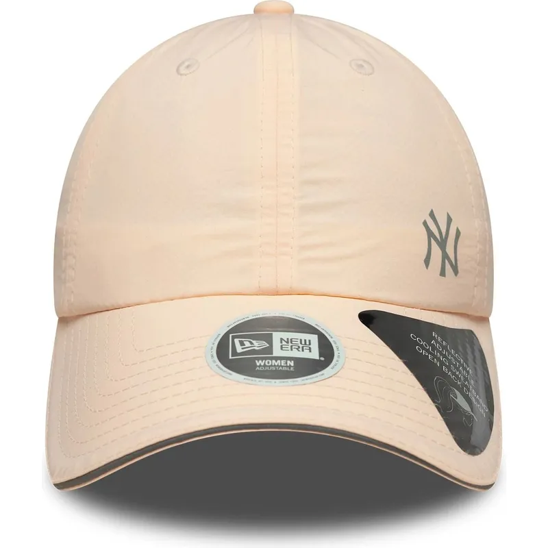 new-era-new-york-yankees-mlb-open-back-flawless-justerbar-lyserod-kvindekasket-med-bojning