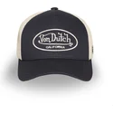 sort-og-beige-justerbar-trucker-kasket-lof-b31-fra-von-dutch