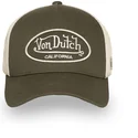 gron-och-beige-justerbar-trucker-keps-lof-b32-fran-von-dutch