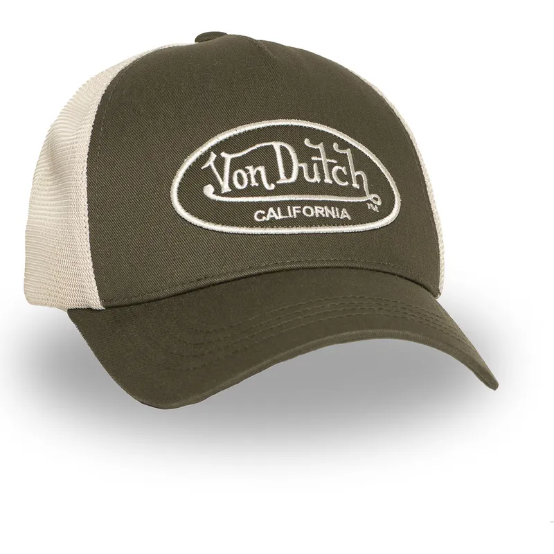 gron-och-beige-justerbar-trucker-keps-lof-b32-fran-von-dutch