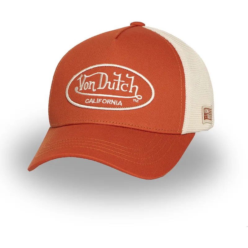 czapka-trucker-pomaranczowa-i-bezowa-regulowana-lof-b33-von-dutch