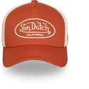 von-dutch-justerbar-orange-og-beige-truckerkasket-lof-b33