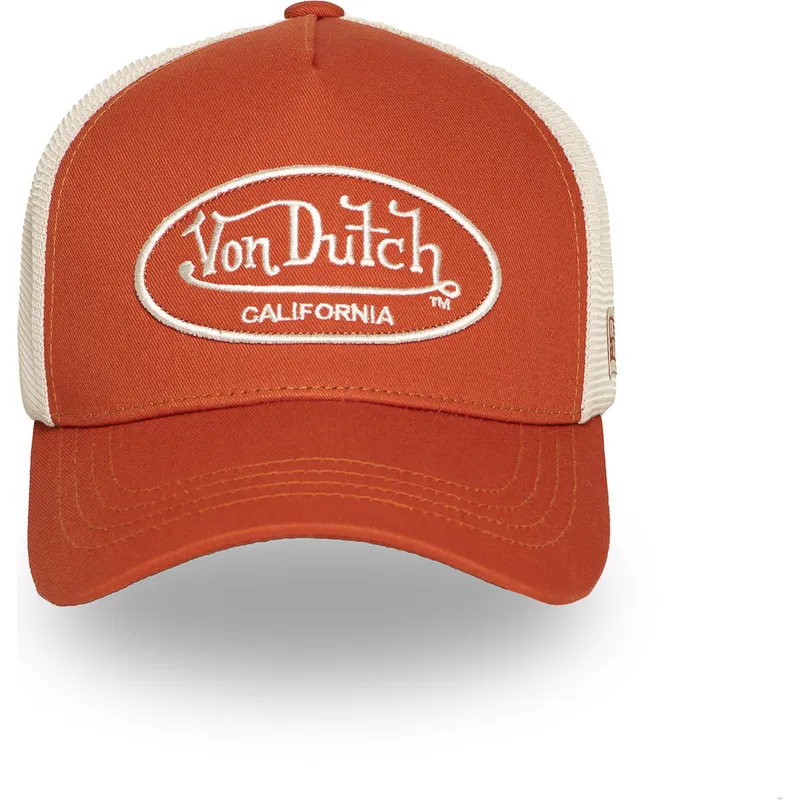 justerbar-orange-og-beige-trucker-kasket-lof-b33-fra-von-dutch