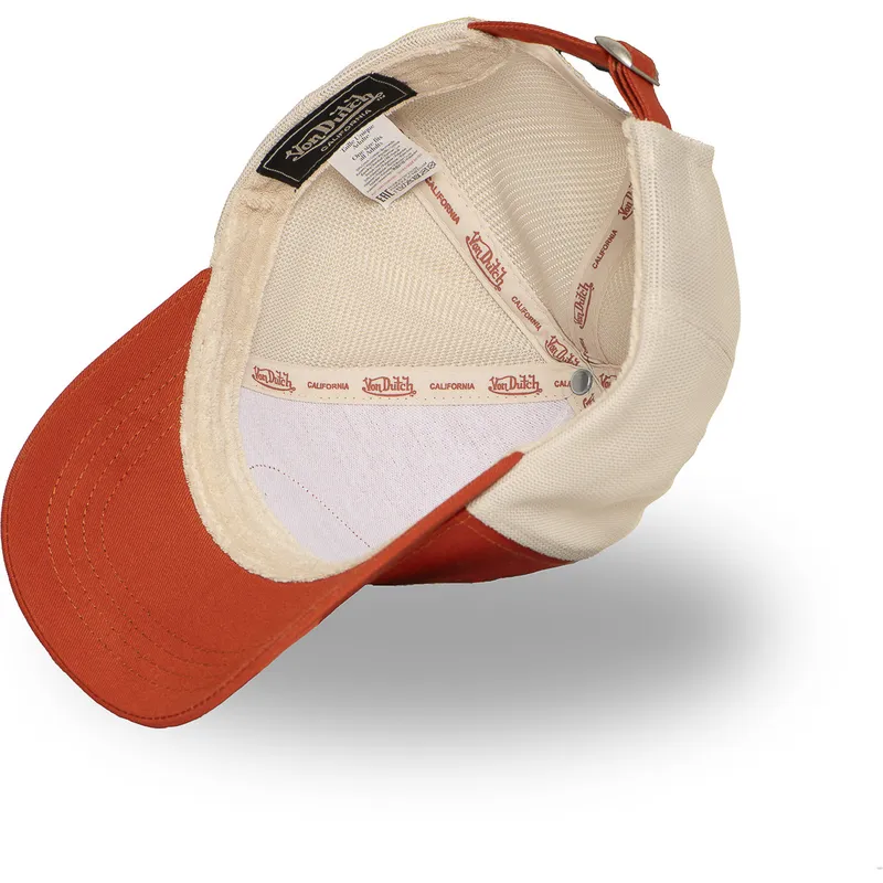 justerbar-orange-og-beige-trucker-kasket-lof-b33-fra-von-dutch