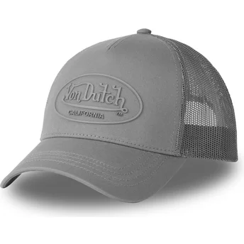 Cappello curvo grigio snapback LOG16 di Von Dutch