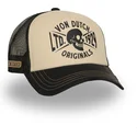 cappellino-trucker-beige-e-nero-crew28-di-von-dutch