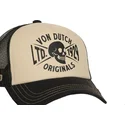cappellino-trucker-beige-e-nero-crew28-di-von-dutch