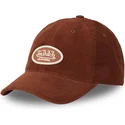 casquette-courbee-marron-ajustable-log06-von-dutch