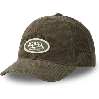 Cappello curvo verde cinghia regolabile LOG07 di Von Dutch