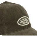 cappello-curvo-verde-cinghia-regolabile-log07-di-von-dutch