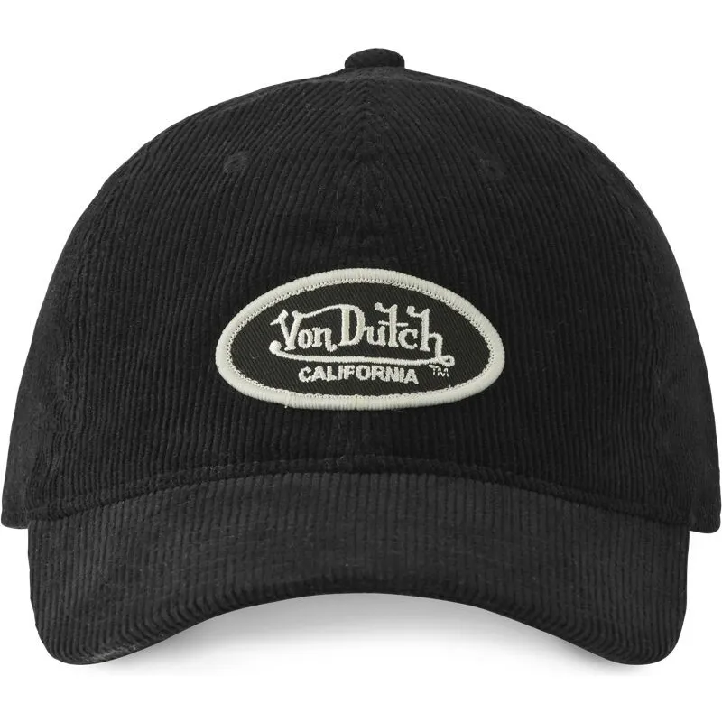 cappellino-visiera-curva-nero-regolabile-log09-di-von-dutch