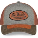 gorra-trucker-gra-og-brun-shield01-fra-von-dutch