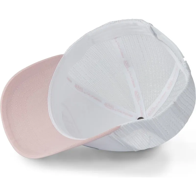 hvid-og-lyserod-trucker-kasket-3d-pi-fra-von-dutch