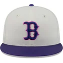 czapka-plaska-bezowo-fioletowa-dopasowana-59fifty-clr-dvlp-boston-red-sox-mlb-new-era
