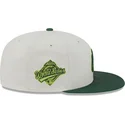 cappellino-piatto-beige-e-verde-aderente-59fifty-clr-dvlp-dei-new-york-yankees-mlb-di-new-era