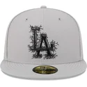 cappello-piatto-grigio-chiuso-59fifty-cracked-dei-los-angeles-dodgers-mlb-di-new-era