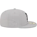 cappello-piatto-grigio-regolabile-59fifty-cracked-dei-los-angeles-dodgers-mlb-di-new-era