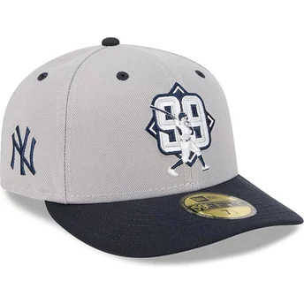Casquette courbée grise et bleue marine ajustée 59FIFTY Player Aaron Judge New York Yankees MLB New Era