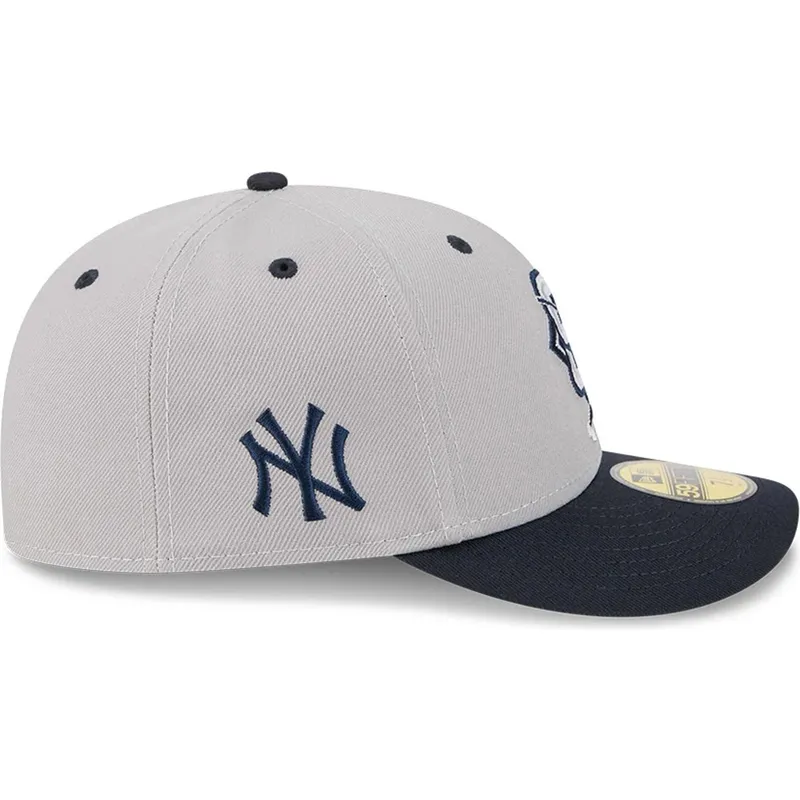 cappellino-curvo-grigio-e-blu-navy-regolabile-59fifty-player-aaron-judge-dei-new-york-yankees-mlb-di-new-era