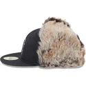 cappellino-piatto-nero-aderente-59fifty-winter-dog-ear-dei-boston-red-sox-mlb-di-new-era