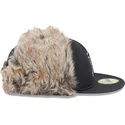 cappellino-piatto-nero-aderente-59fifty-winter-dog-ear-dei-boston-red-sox-mlb-di-new-era
