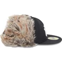 cappello-piatto-nero-aderente-59fifty-winter-dog-ear-dei-new-york-yankees-mlb-di-new-era