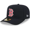 marineblaue-gebogene-verstellbare-59fifty-a-frame-wired-kappe-von-boston-red-sox-mlb-von-new-era