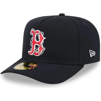 Cappellino curvo blu navy aderente 59FIFTY A Frame Wired dei Boston Red Sox MLB di New Era
