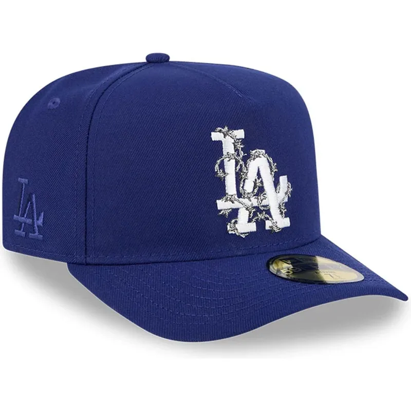 cappellino-curvo-blu-chiuso-59fifty-a-frame-wired-dei-los-angeles-dodgers-mlb-di-new-era