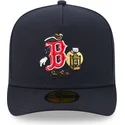 59fifty-a-frame-cartoon-boston-red-sox-mlb-new-era-navy-blau-gebogene-kappe