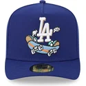cappello-curvo-blu-regolabile-59fifty-a-frame-cartoon-dei-los-angeles-dodgers-mlb-di-new-era