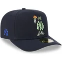 cappellino-curvo-blu-navy-regolabile-59fifty-a-frame-cartoon-dei-new-york-yankees-mlb-di-new-era