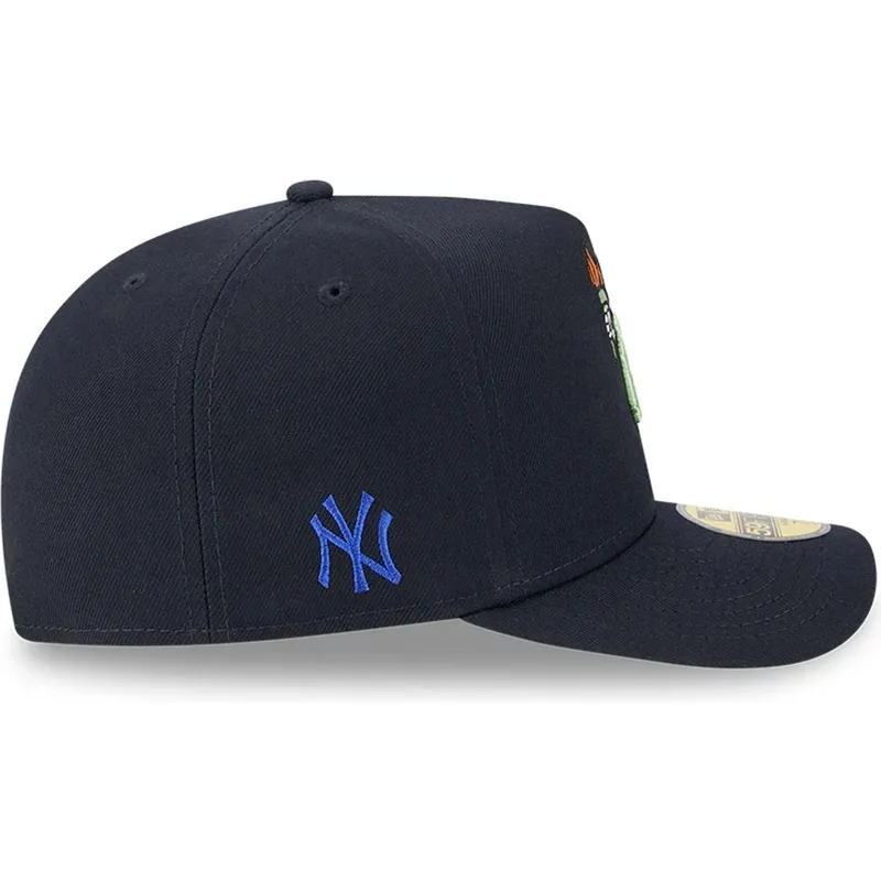 cappellino-curvo-blu-navy-chiuso-59fifty-a-frame-cartoon-dei-new-york-yankees-mlb-di-new-era