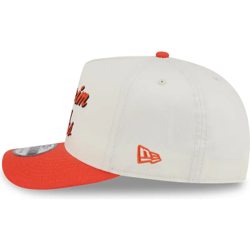 beige-und-orange-gebogene-snapback-kappe-9fifty-a-frame-chainstitch-der-anaheim-ducks-nhl-von-new-era
