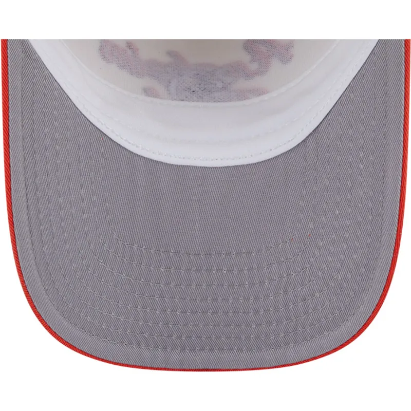 cappellino-visiera-curva-beige-e-arancione-snapback-9fifty-a-frame-chainstitch-di-anaheim-ducks-nhl-di-new-era